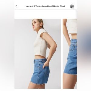ABrand A Venice Luna Cutoff Denim Short